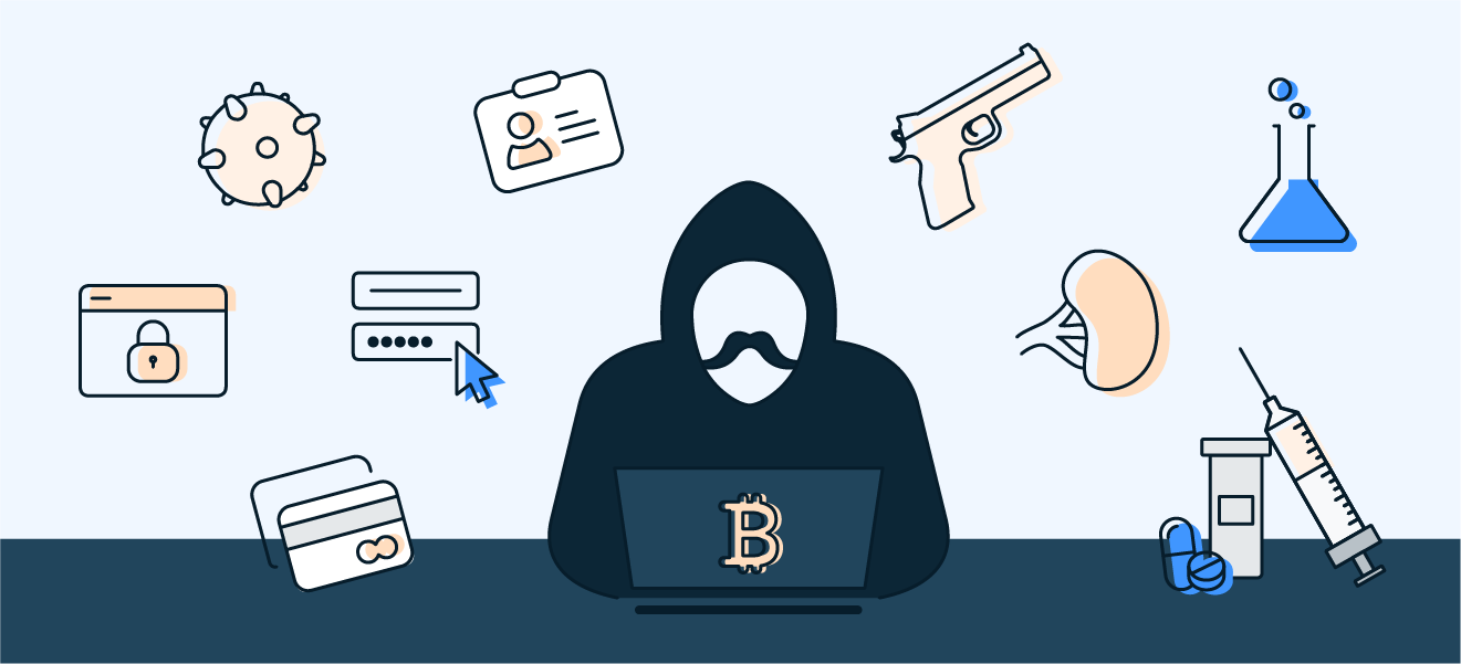 暗网市场以出售各种非法商品而闻名。