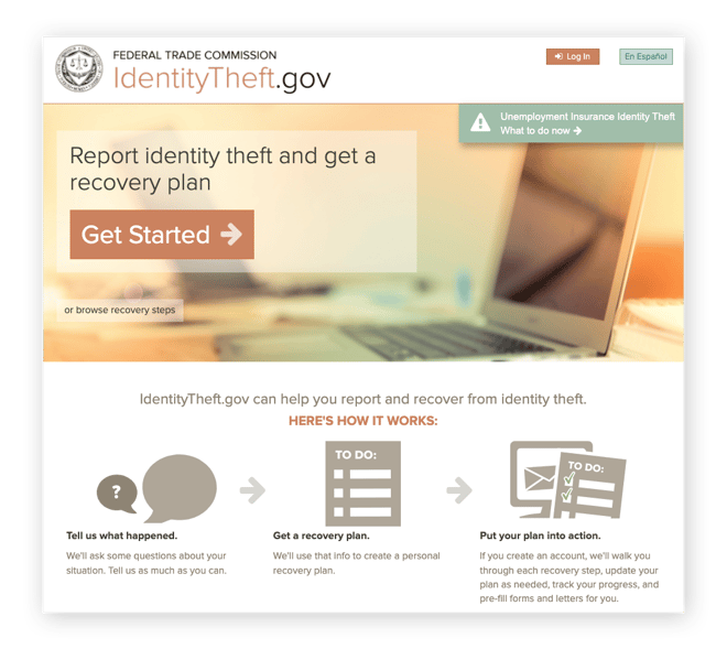美国政府身份盗窃网站